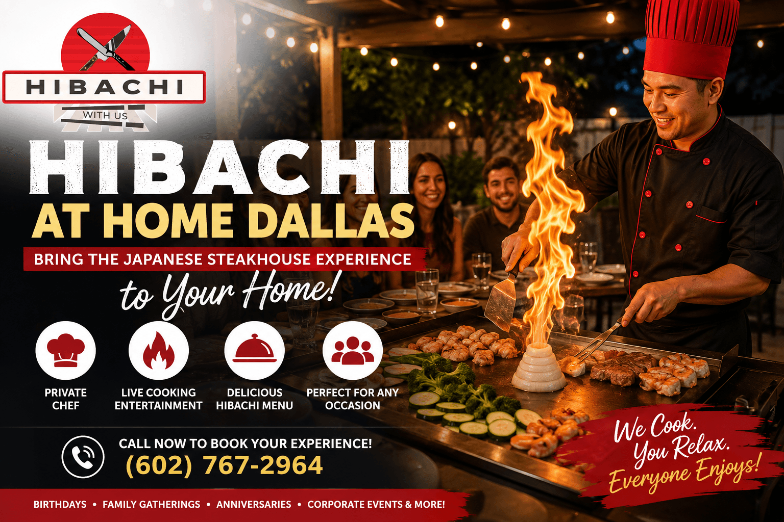 Hibachi at Home Dallas: Bring the Ultimate Japanese Steakhouse Experience to Your Home
